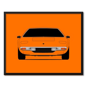 Lamborghini Urraco (1972-1979) Inspired Car Poster Print Wall Art Decor CX1 (Unframed)