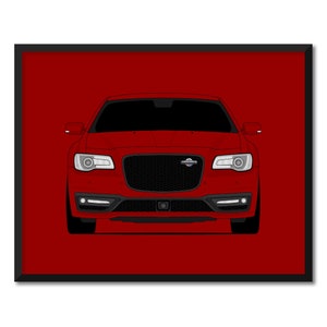 Chrysler 300C (2023-Present) 2nd Generation Facelift Inspired Car Poster Print Wall Art Decor CX1 (Unframed)