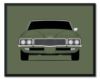 Ford Thunderbird (1970-1971) Gen 5, affiche de voiture, impression d'art mural CX1 (sans cadre)