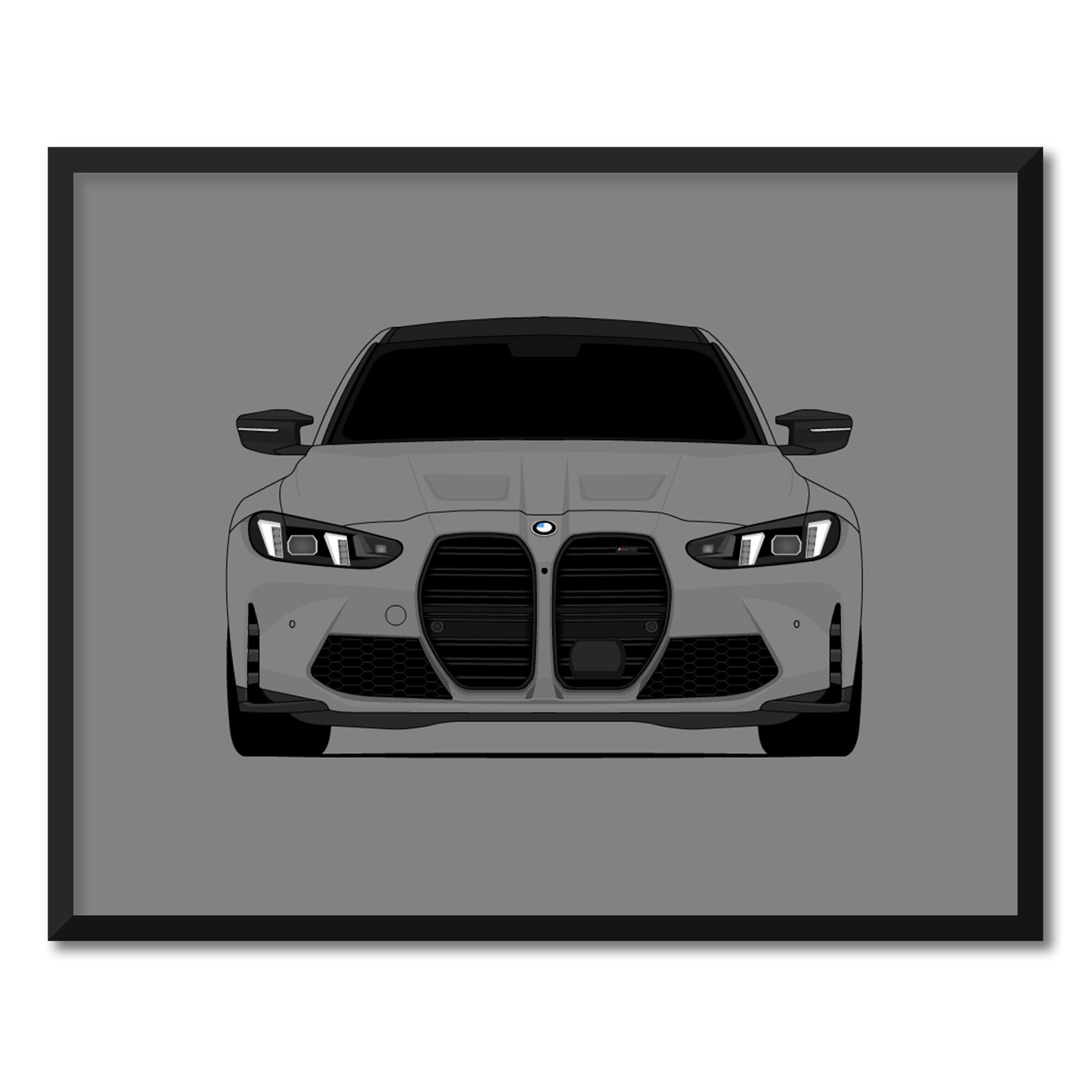 BMW M3 (2025-Present) G80 Inspired Poster Print Wall Art Decor CX1 (Unframed)