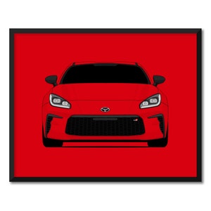 Toyota GR86 (2022-Present) 2nd Generation Inspired Car Poster Print Wall Art Decor CX1 (Unframed)