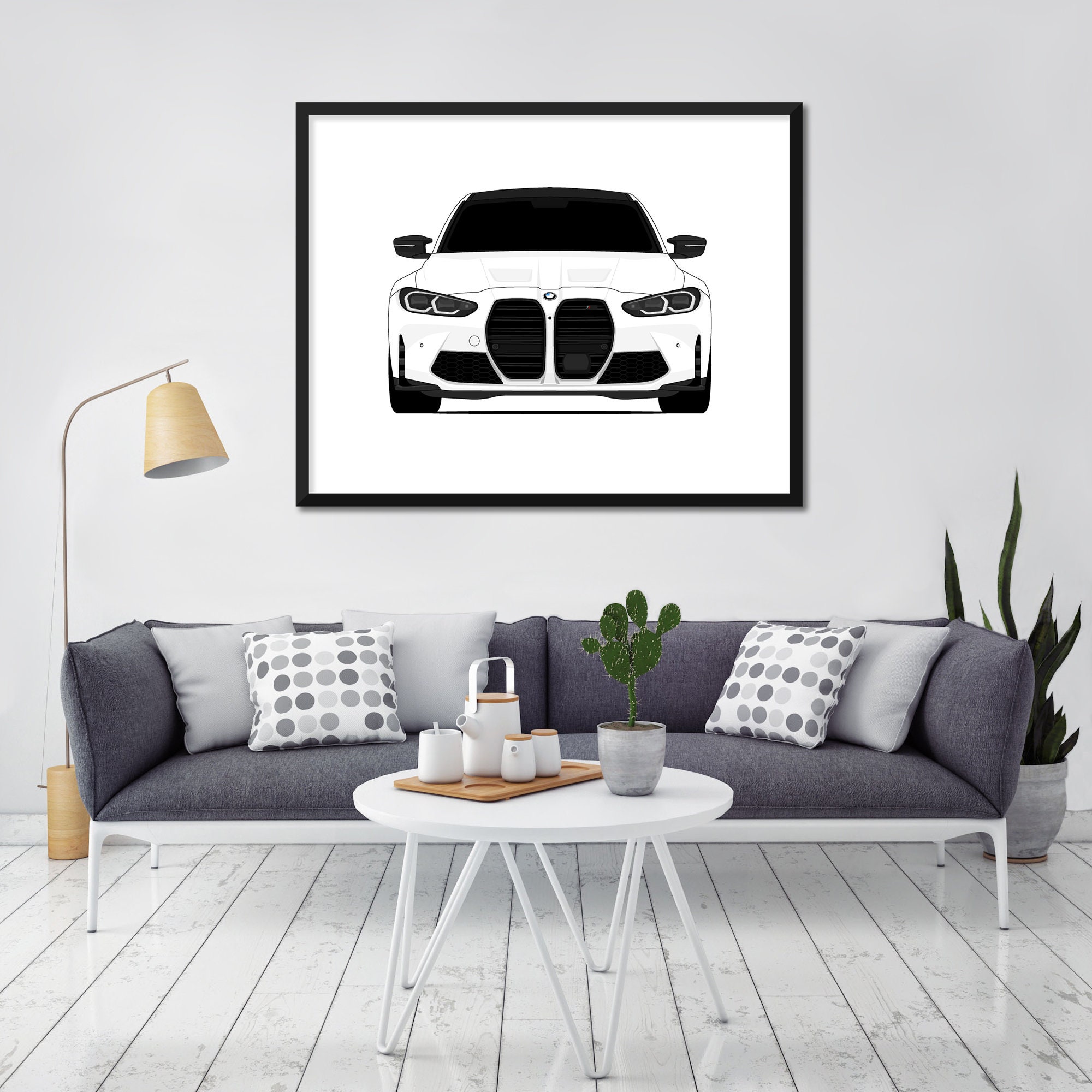 BMW M3 G80 (2021-present) Car Poster Print Wall Art Decor CX1 (unframed ...