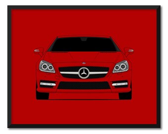 Mercedes-Benz SLK (2011-2015) R172, impression d'art mural, impression d'art déco murale CX1 (sans cadre)