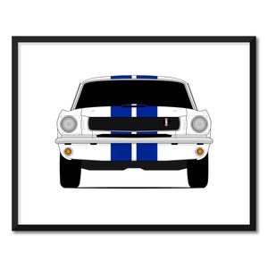 Shelby Got350 mustang (1965-1966) Inspiriert Auto Poster Druck Wandkunst Dekor CX2 (Ungerahmt)