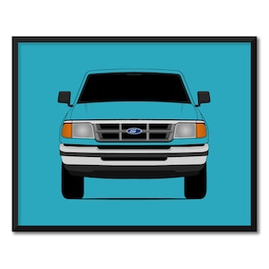 Ford Ranger (1993-1997) 2nd Generation Inspired Car Poster Print Wall Art Decor CX1 (Unframed)