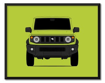Affiche de voiture Suzuki Jimny (2018 à aujourd'hui) impression art mural déco CX1 (sans cadre)