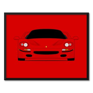 Ferrari F50 (1995-1997) Inspired Car Poster Print Wall Art Decor CX1 (Unframed)