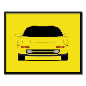 Toyota MR2 SW20 (1989-1999) 2nd Generation Inspired Car Poster Print Wall Art Decor CX1 (Unframed)