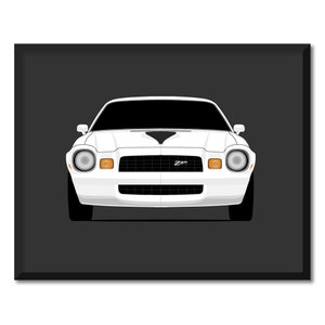 Chevy Camaro Z28 (1978-1981) 2nd Generation Inspired Car Poster Print Wall Art Decor CX2 (Unframed)