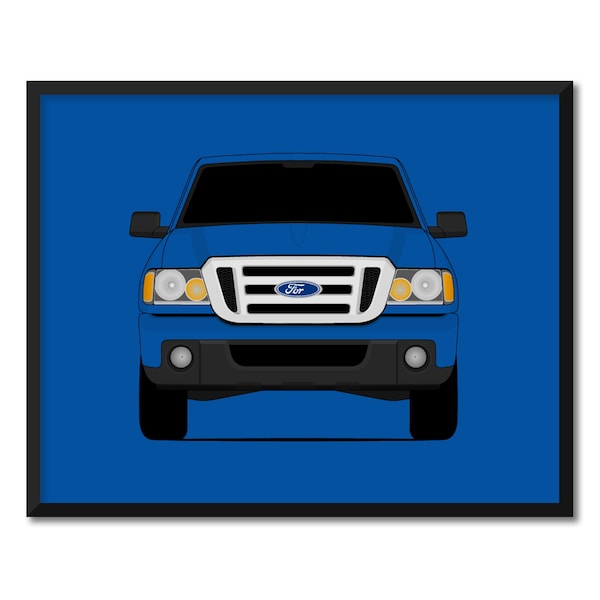 Ford Ranger (2006-2011) 3rd Generation Inspired Car Poster Print Wall Art Decor CX1 (Unframed)