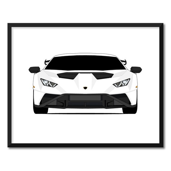 Lamborghini Huracan STO (2021-present) Poster Print Wall Art Decor