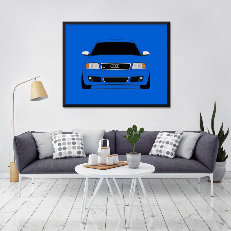 Audi RS6 C5 2002-2004 Inspired Car Poster Print Wall Art Decor CX1 Unframed image 4