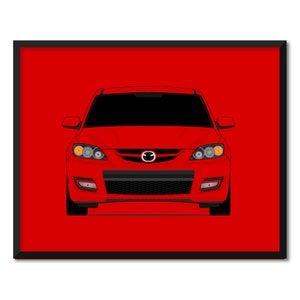 Mazda Mazdaspeed3 BK (2007-2009) 1st Generation Inspired Car Poster Print Wall Art Decor Handmade CX1 (Unframed)
