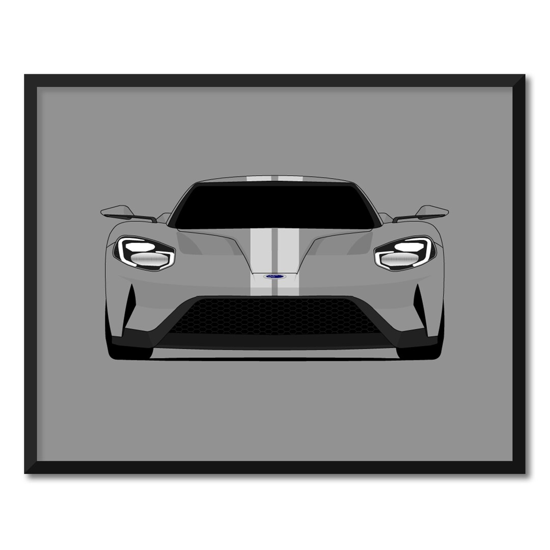 Ford GT (GT40) (2016-2022) 2nd Generation Car Poster Print Wall Art ...