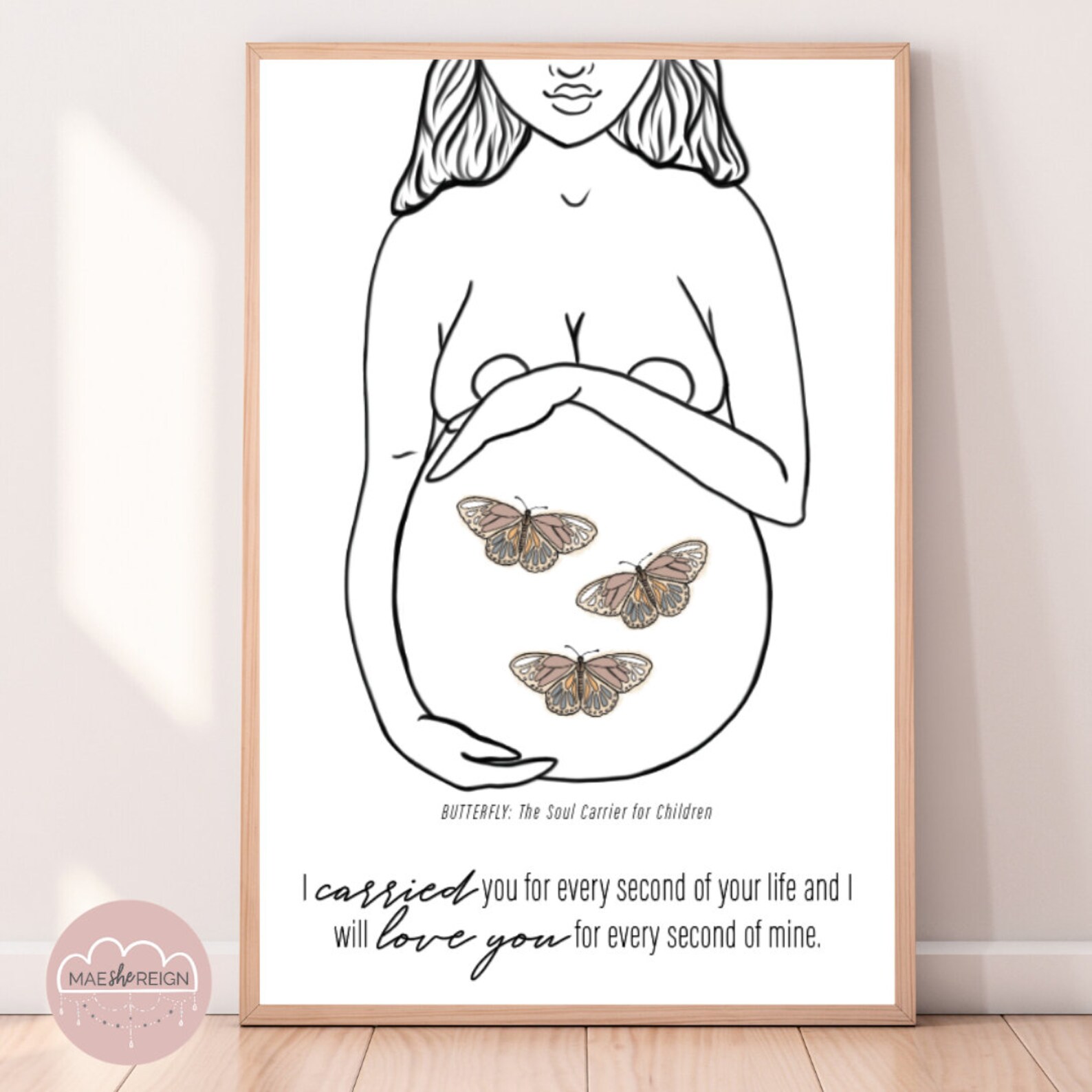 Mother of Life Personalised Butterfly Soul Miscarriage Etsy