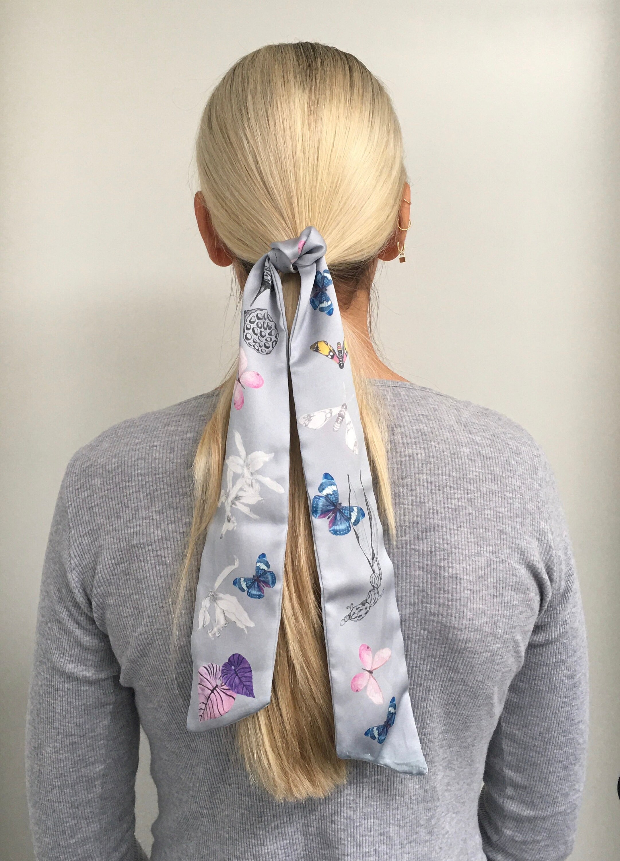 Skinny Silk Scarf Butterflies and Moths From the Amazonian Collection ...