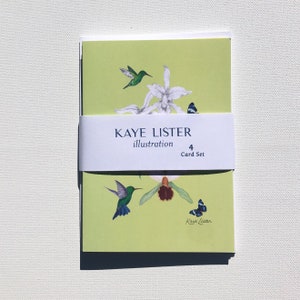 Hummingbird 4 Card Pack met enveloppen