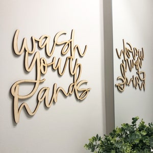 Wash your hands, wash your hands ya filthy animal, bathroom decor, bathroom wall decor, laser cut, wedding gift, wooden wall art, home decor