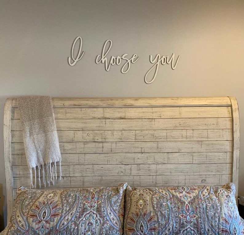 I choose you wood words laser cut wedding gift wooden wall Etsy