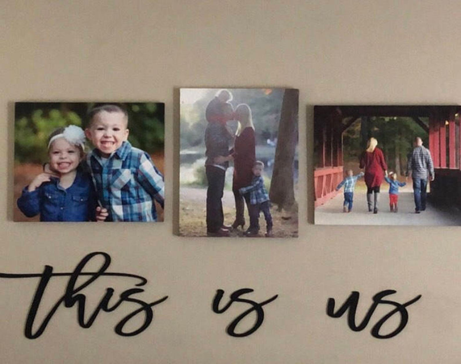 This is us wood words wood word cut out laser cut wedding Etsy