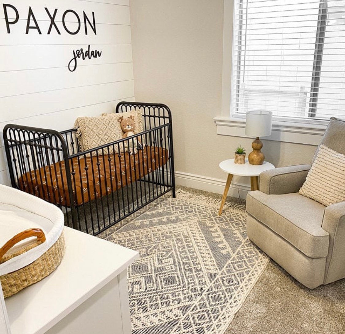 Large wood name sign, nursery name sign, boho nursery sign , above crib cut out, orders layered baby name sign, retro baby name sign, cut out sign