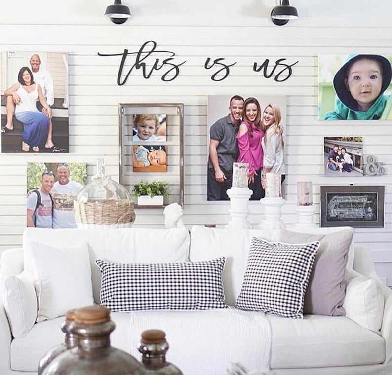 This is us wood words wood word cut out laser cut wedding Etsy