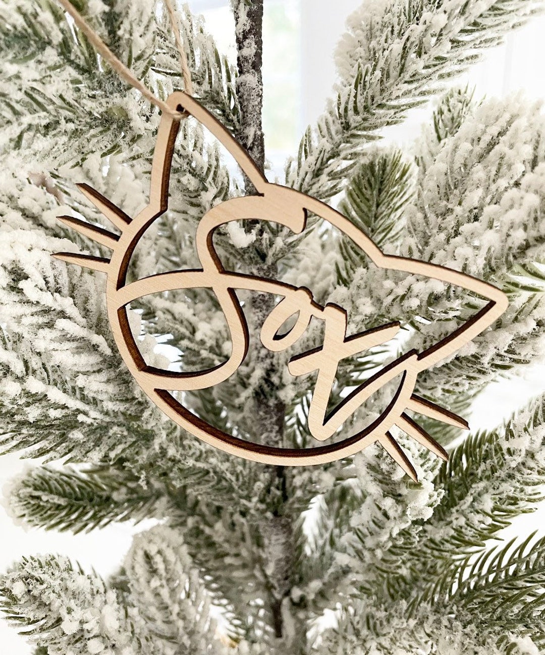 Cute Cat Face Ornament Personalized Cat Ornament Custom Cat - Etsy