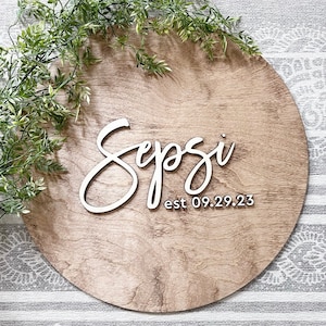 Custom Layered Wedding Guest Book, Rustic Wood Sign