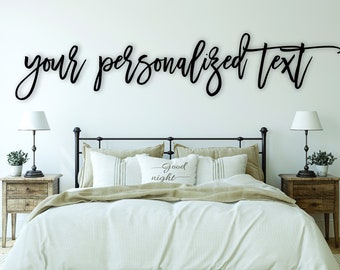 Personalized Laser Cut Modern Farmhouse Wall Decoration w Font /& Size Option Housewarming Gift for Friends Custom Quote Wood Cutout