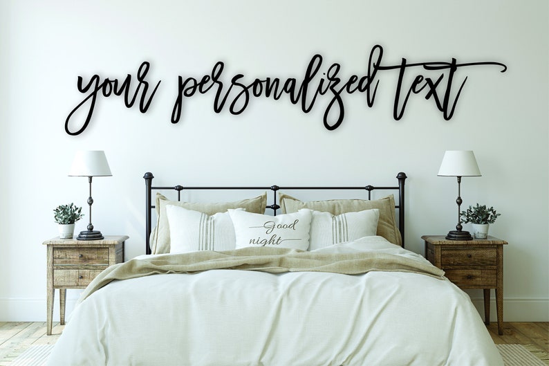 Personalized Laser Cut Modern Farmhouse Wall Decoration w Font /& Size Option Housewarming Gift for Friends Custom Quote Wood Cutout