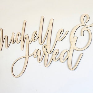 Custom couple name sign, custom wedding sign, custom wooden last name sign, wedding decor, wedding last name sign, wedding decorations