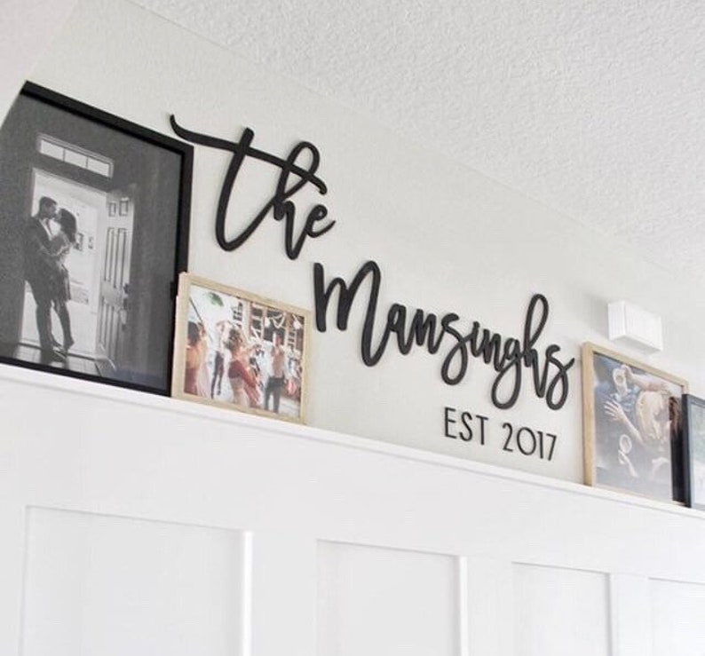 Family Name Sign Wood Name Sign Wedding Backdrop Wedding Etsy