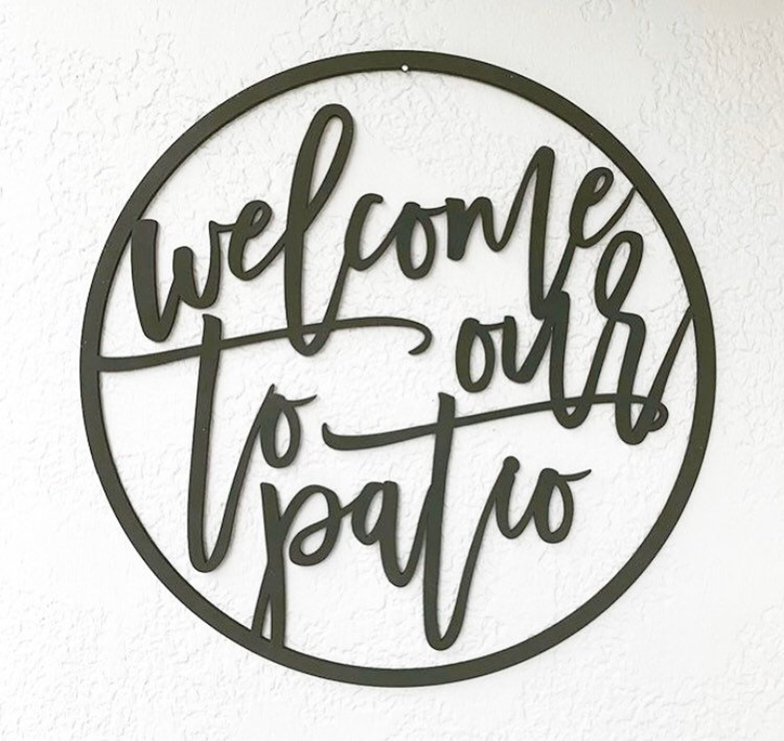 to Our Patio Sign Patio Decor Porch Decor Custom Etsy