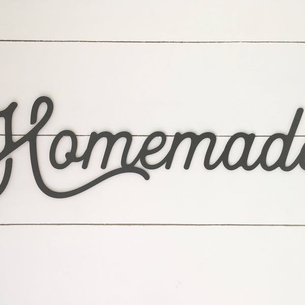 Letrero de madera recortado hecho en casa: Decoración de pared para la cocina