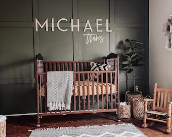 Custom Wood Baby Name Sign, Nursery Letter Wall Decor