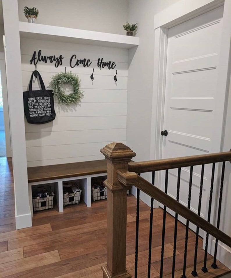 police wife wedding gift wood word cut out laser cut wall decor wood words wooden wall art Always come home leo wife home decor