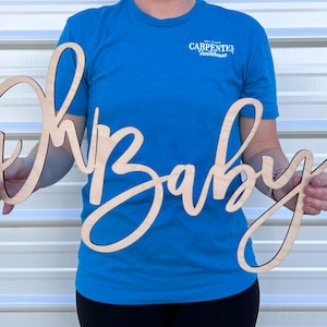 Oh Baby Sign | Oh Baby Wooden Sign | Gender Reveal | Cute Baby Shower back drop | Oh Baby Backdrop | Baby Announcement | Oh Boy