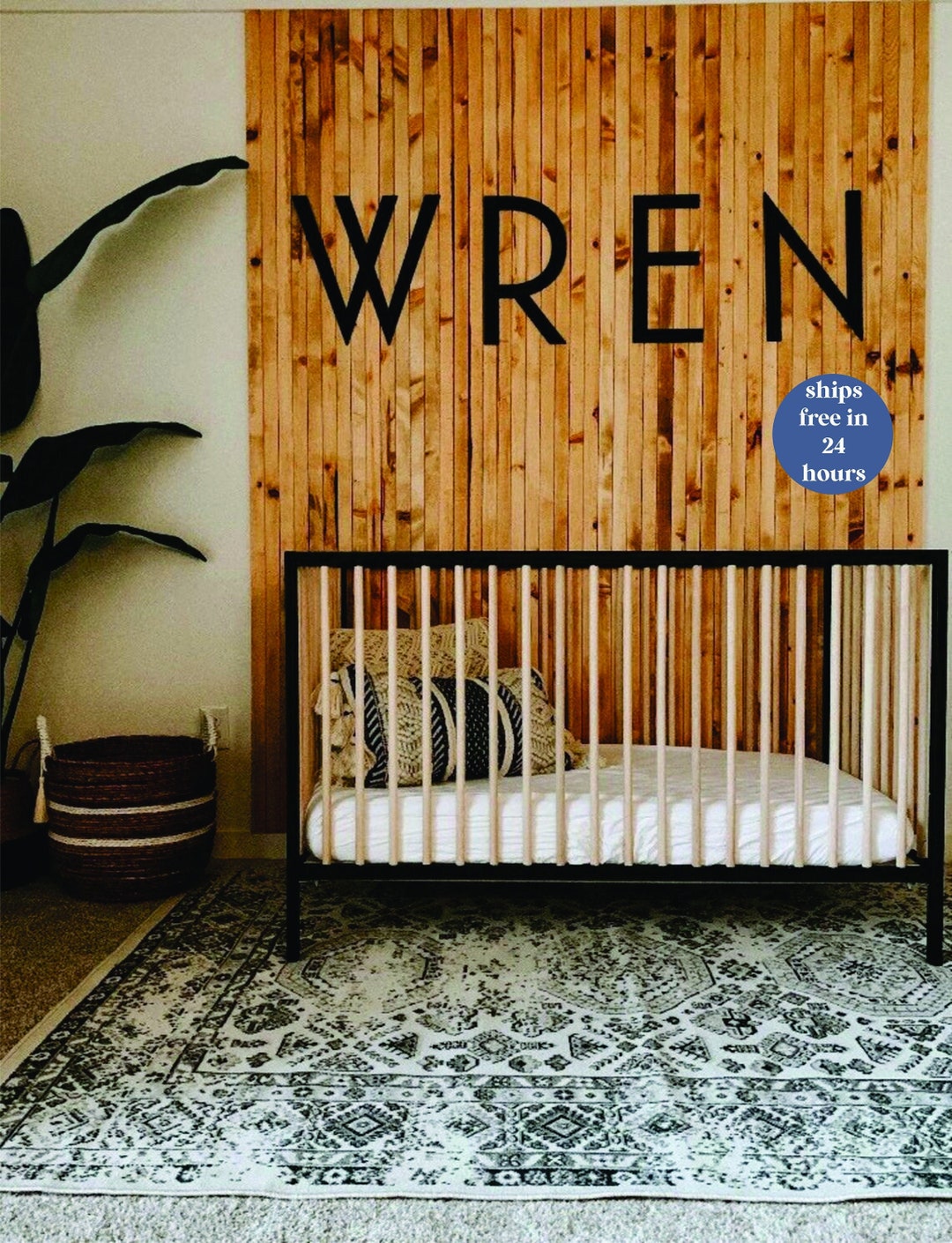 Custom Wood Name Sign, Nursery Decor, SHIPS IN 24 HOURS - Etsy