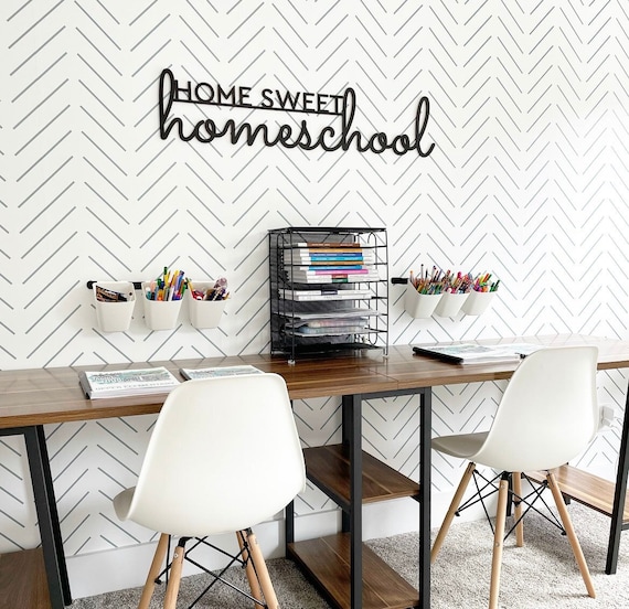 Home Sweet Homeschool Wood Sign, Custom Classroom Decor