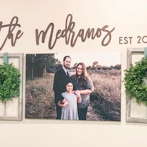 Custom family name sign, established sign, custom name sign, custom wood name, custom name sign, custom, any custom word, wood words