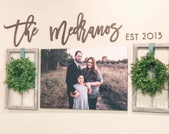 Custom family name sign, established sign, custom name sign, custom wood name, custom name sign, custom, any custom word, wood words