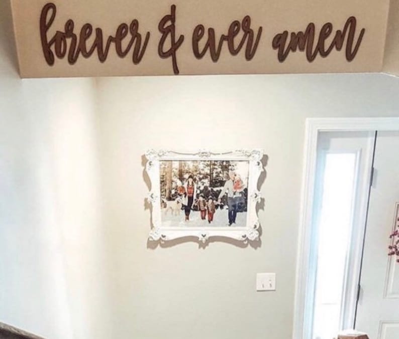 Personalized Laser Cut Modern Farmhouse Wall Decoration w Font /& Size Option Housewarming Gift for Friends Custom Quote Wood Cutout