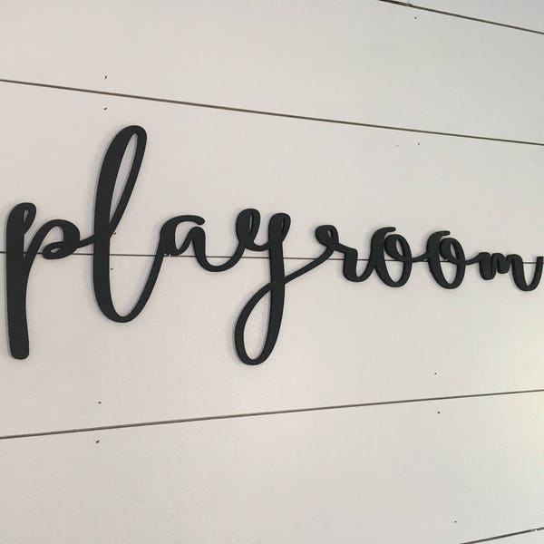 Playroom, wooden wall art, home decor, wall decor, gift, gift ideas, signs, playroom ideas, playroom signs, play, homeschool, children