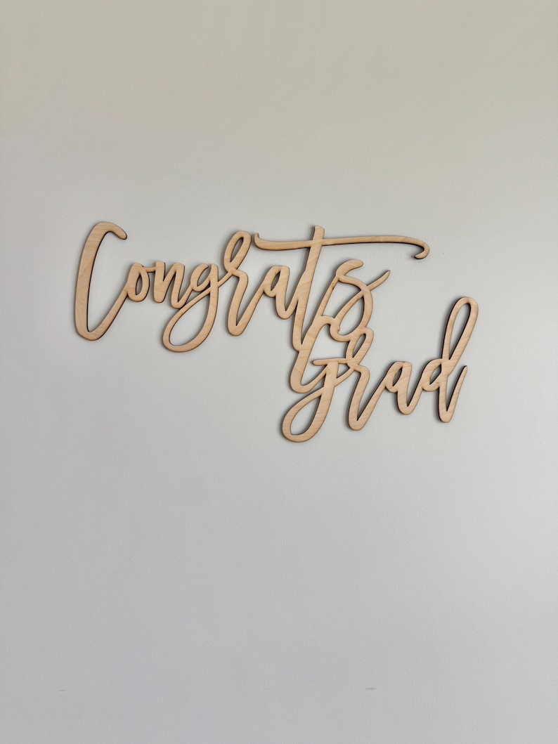 Rustic Graduation Signs Rustic Farmhouse Congrats Grad Wood Sign | Graduation Party Decor - Etsy