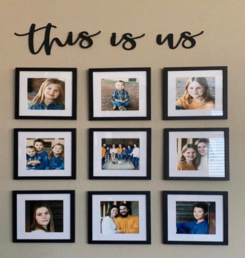 This is us wood words wood word cut out laser cut Etsy