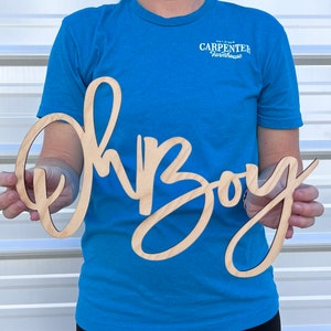 Oh Boy Sign | Oh Boy Wooden Sign | Gender Reveal | Cute Baby Shower back drop | Oh Baby Backdrop | Baby Announcement | Oh Boy