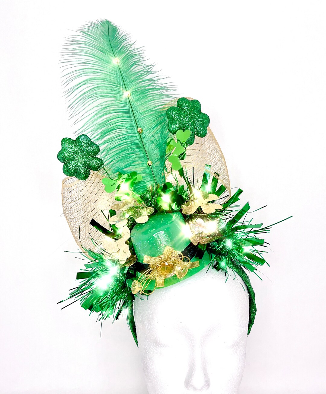 St. Patrick’s Day Mini Hat Headpiece, Headband, Fascinator, Carnival ...