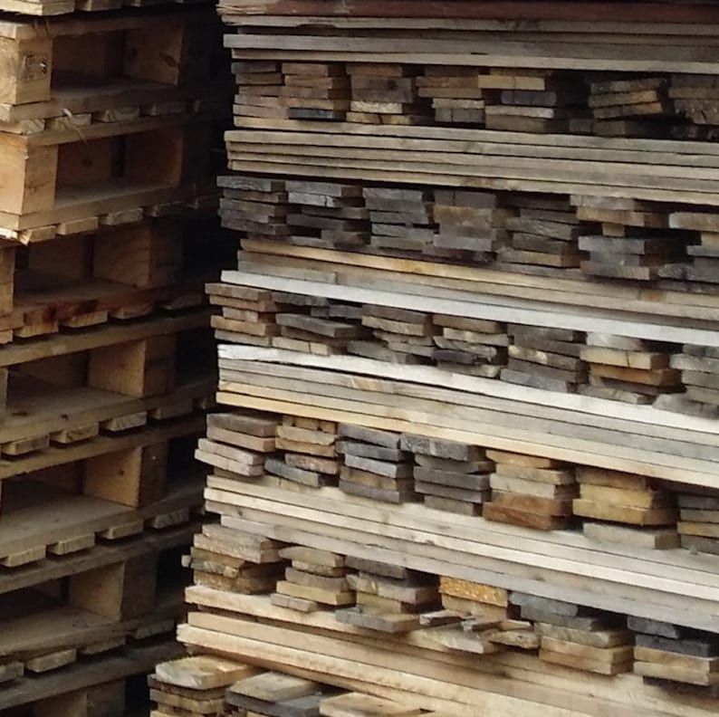 Reclaimed Pallet Boards Pallet Wood Package of 10  Etsy