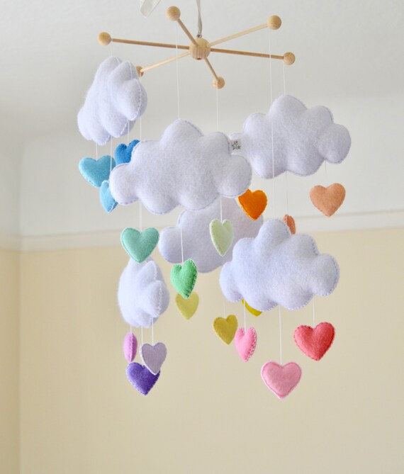 Rainbow Bebe Mobile Bebe Nuage Mobile Coeur Arc En Ciel Etsy Rainbow Bebe Mobile Bebe Nuage Mobile Coeur Arc En Ciel Etsy