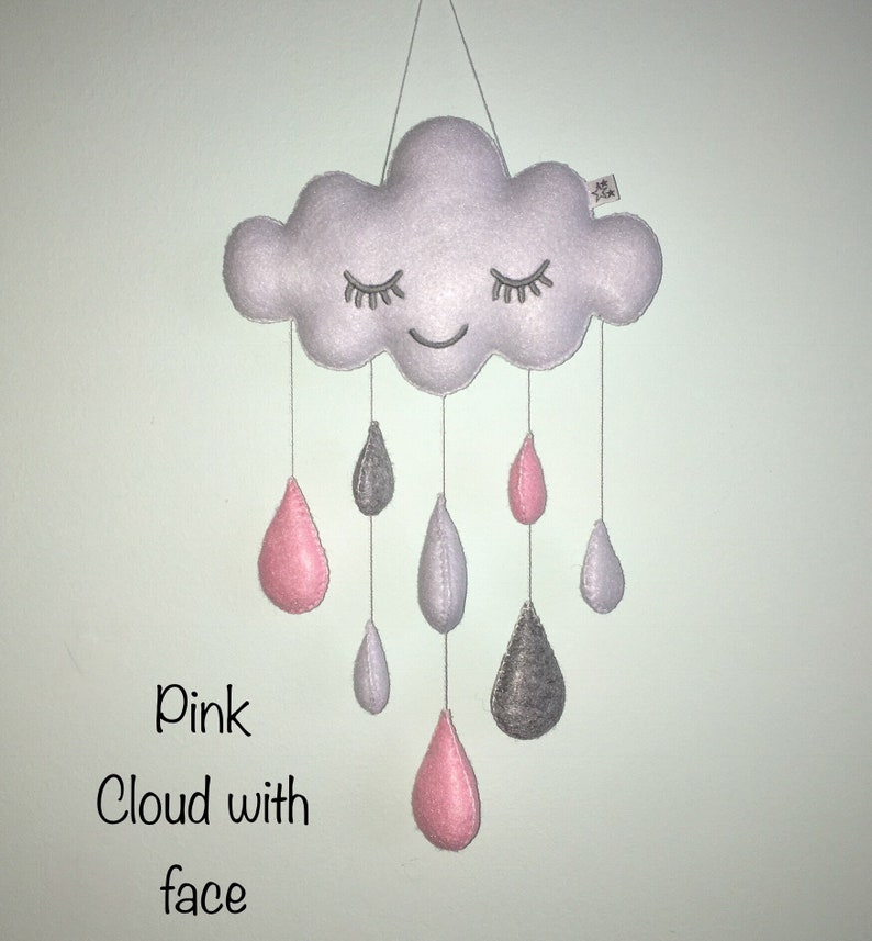 Cloud Baby Mobile Cloud Nursery Decor Cloud Wall Decor Mint Etsy